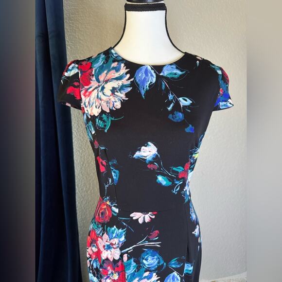Betsey Johnson Floral Midi Dress | Size 6 - Picture 7 of 8
